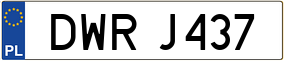 Truck License Plate